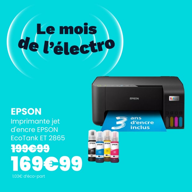 Imprimante jet d'encre EPSON EcoTank ET 2865