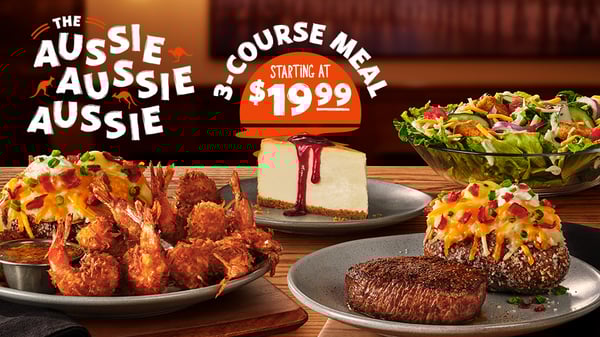 Aussie 3-Course Starting at $19.99