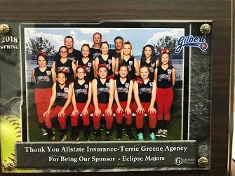 Terrie Greene - Supporting Gilbert Little League Softball