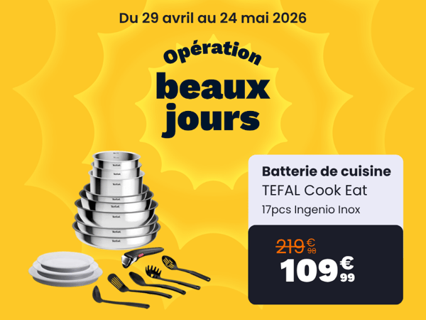 batterie de cuisine Tefal Boulanger Tourville la rivière Rouen