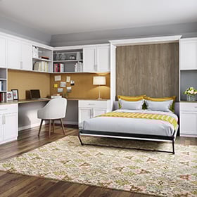 Tres consejos para considerar al construir su cama murphy Cama plegable en el medio con armarios a medida en las paredes | Armarios de California
