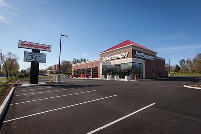 front of store
