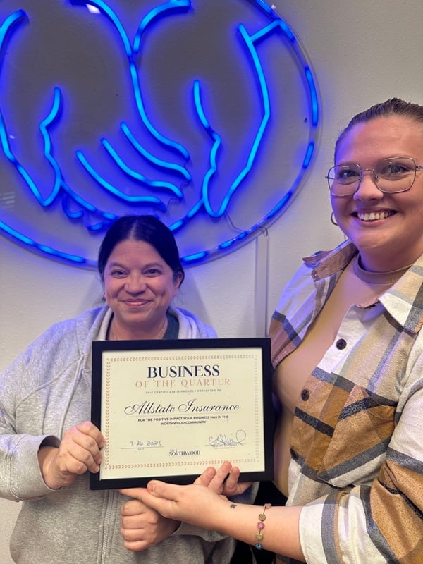 We were awarded Business of the Quarter by the Eastern Maumee Bay Chamber of Commerce!