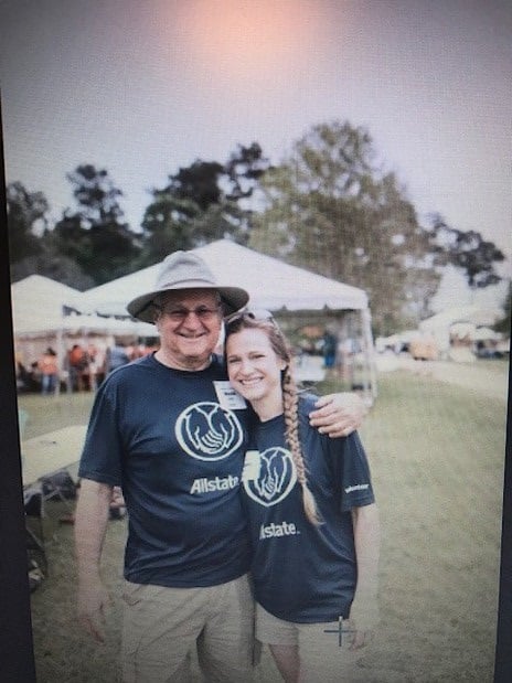 Warren Gray & Laurianne Lipari volunteering