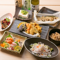 ■雅-Miyabi-■天ぷら五種盛り付き♪天菜自慢の人気No.1コース【2時間飲み放題付き7品3480円】