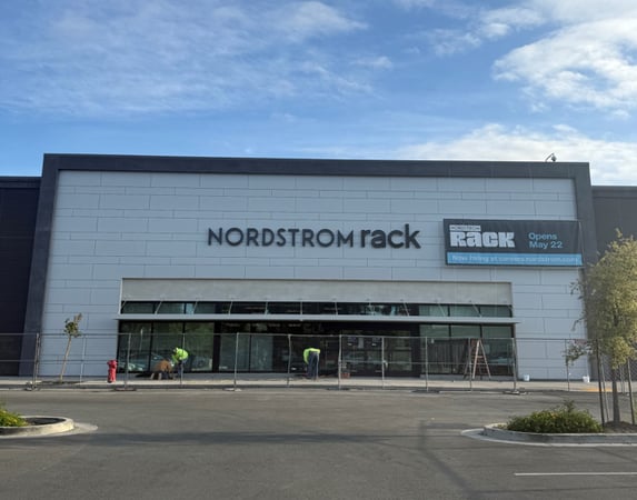 Exterior store front of the Nordstrom Rack The Davis Collection location in Davis