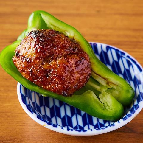 生ピーマン鶏つくね
