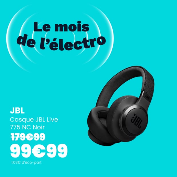 Casque JBL Live 775 NC Noir