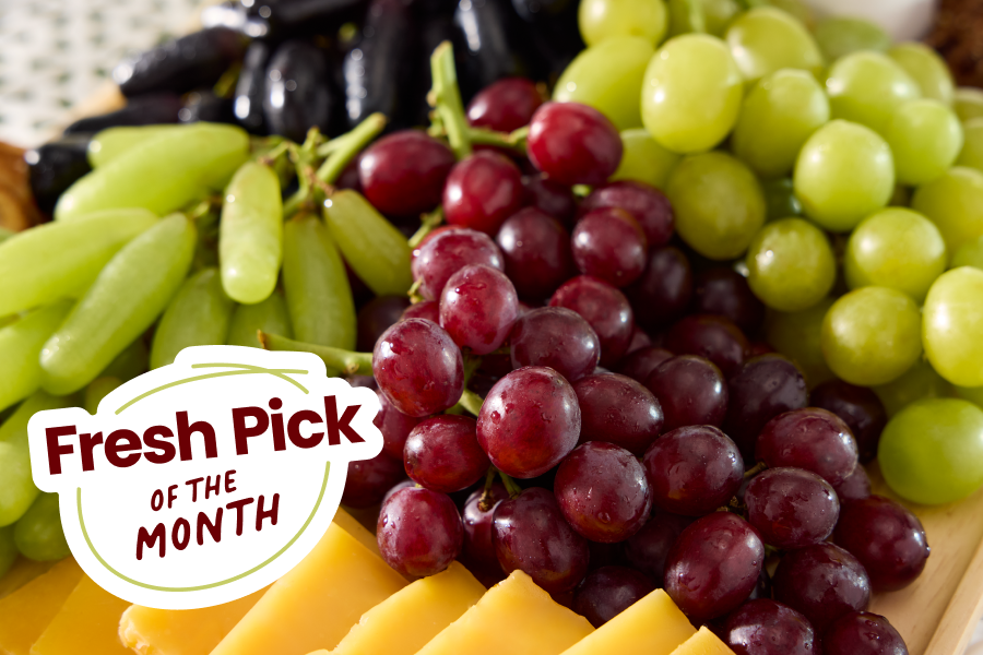 fresh pick of the month grapes