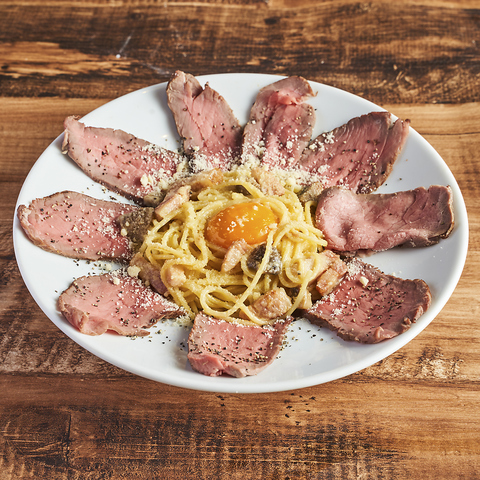 濃厚!肉ボナーラ