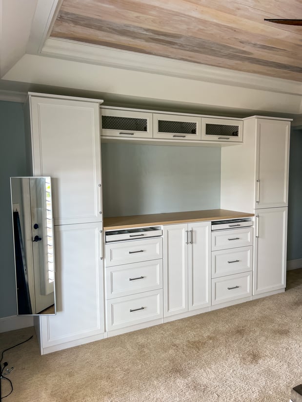 Custom bedroom wardrobe by California Closets Charlotte in North Carolina Custom bedroom wardrobe by California Closets Charlotte in North Carolina