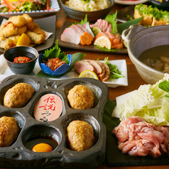 ≪ウミスズメコース≫★2.5時間飲み放題付♪海鮮と鶏料理を楽しむ宴会コース◎ 【9品3480円】