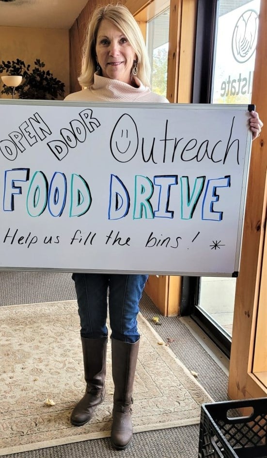 We’re proud to have donated 22 bins of food for Open Door, a food pantry in Waterford that services families in our neighboring communities!