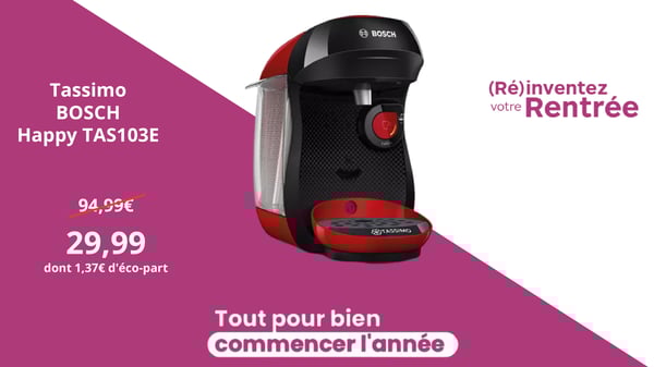 Tassimo BOSCH Happy TAS103E à Boulanger Eragny sur Oise