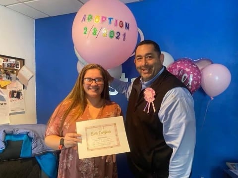 2021 MY daughter Katelyn Millay was adopted by her stepfather Stephen Vecchio
