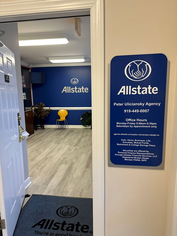 Front door of the Allstate Agency of Peter Uliciansky