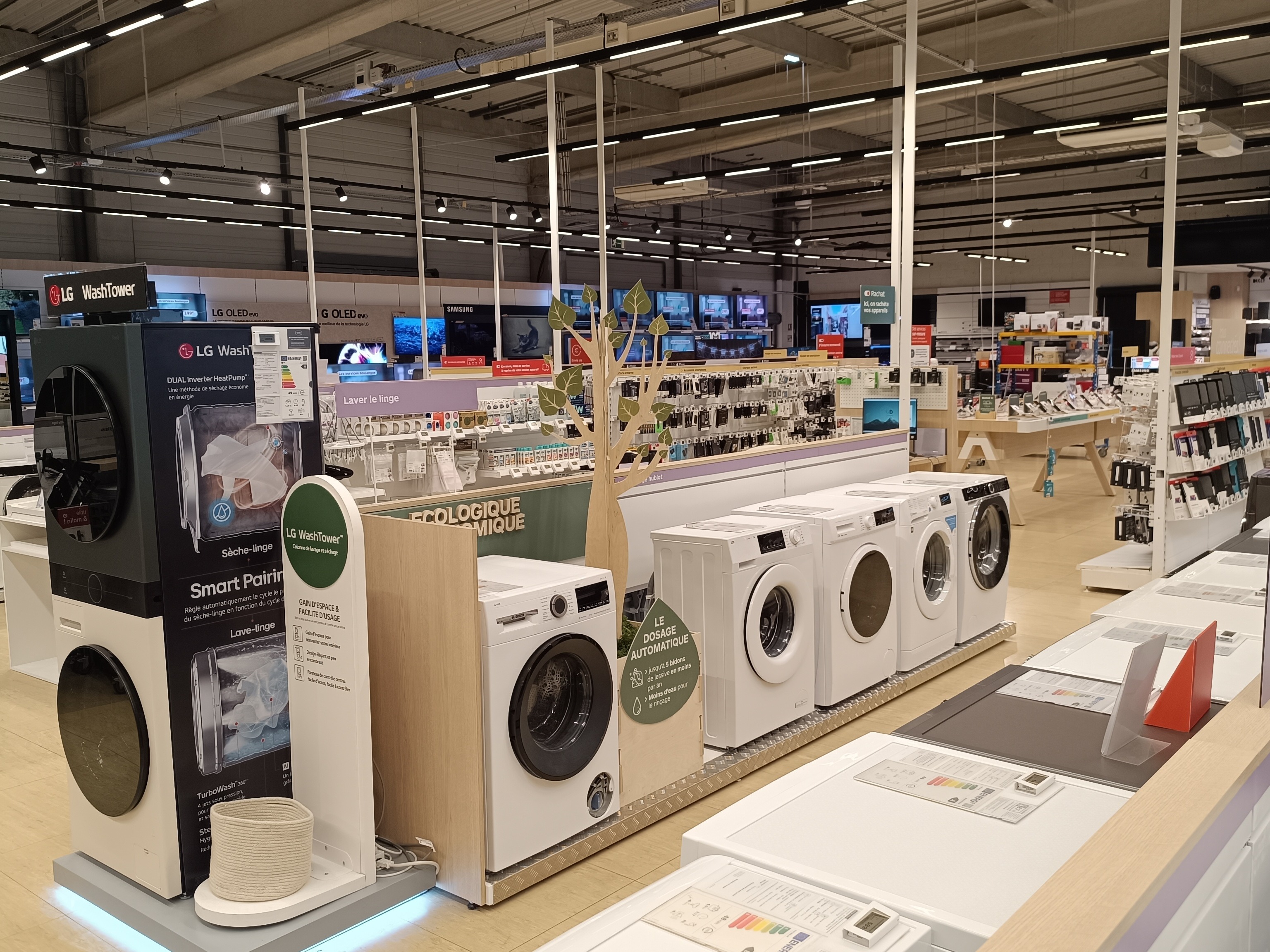 Boulanger Biganos Arcachon rayon lave linge eco