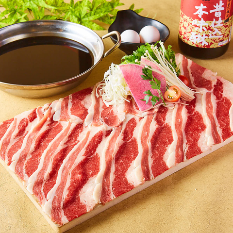 飲める高級みりんの牛すき焼き