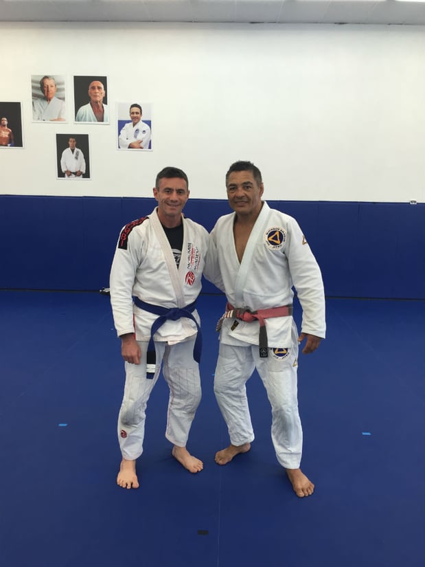 David Pavon with Rickson Gracie