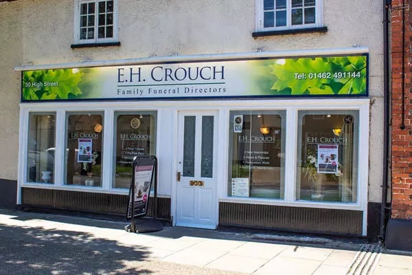 E H Crouch Funeral Directors at Hitchin Street, Baldock, Hertfordshire