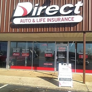 Front of Direct Auto store at 2021 Highway 72 East, Corinth