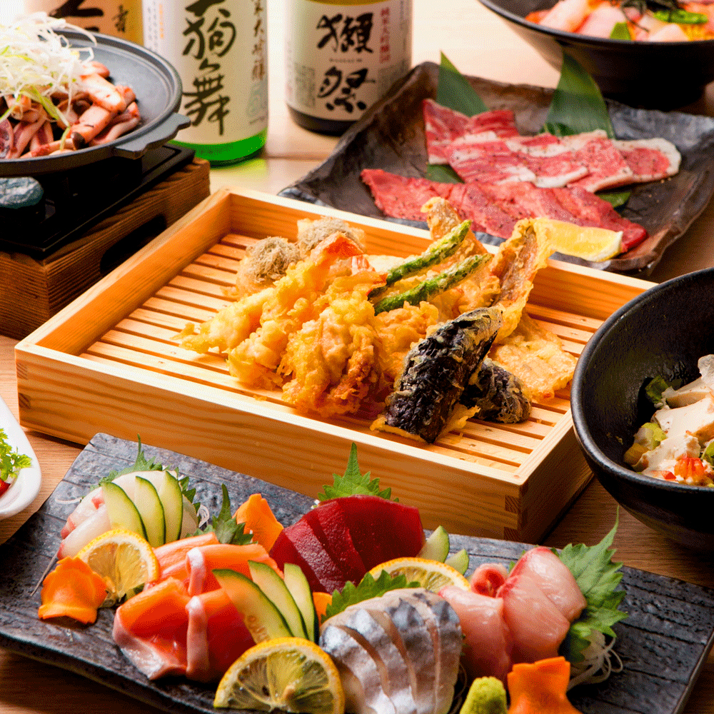 天菜コース■2時間飲み放題■季節の野菜とお肉が楽しめる人気のコースです♪【9品3980円】