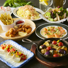 ■梅■野菜・魚・肉のバランス抜群◎柚月のスタンダードコース【2.5時間飲み放題付】7品 3,000円