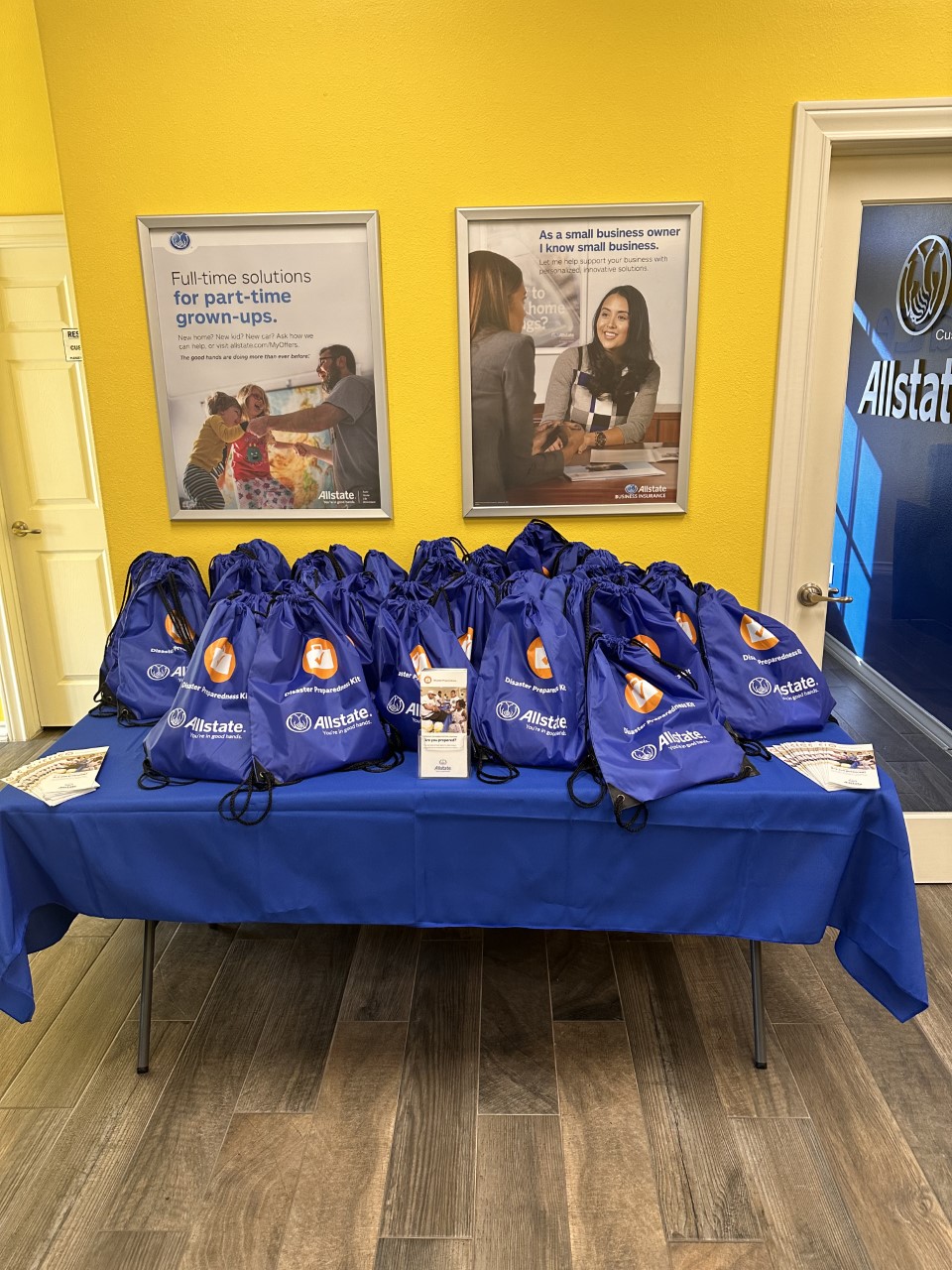 Please stop by to pick up your free Disaster Preparedness Kit!