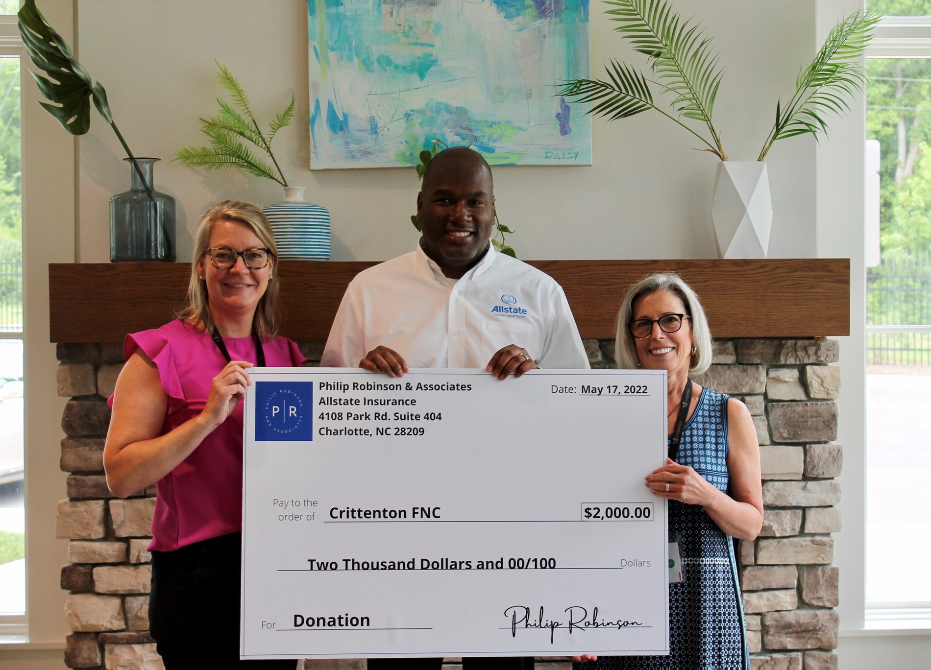 Crittenton Donation