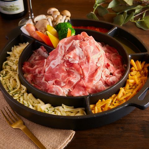 ラムしゃぶチーズフォンデュ