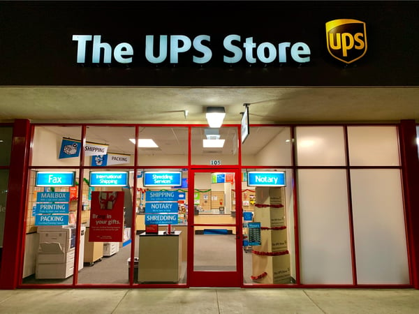 Facade of The UPS Store Seaside - Laguna Plaza