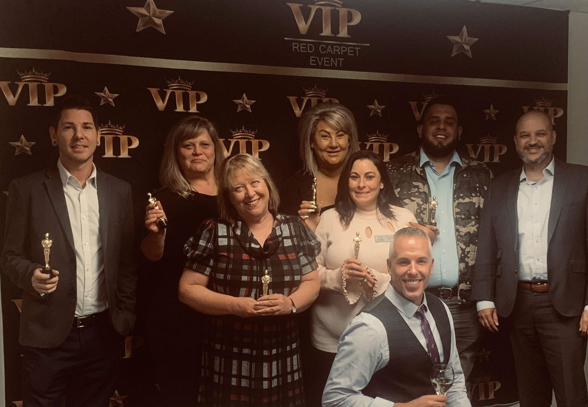 October 2019, presenting the team with trusted Allstate advisor awards.