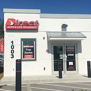 Front of Direct Auto store at 1003 First Street East, Bradenton