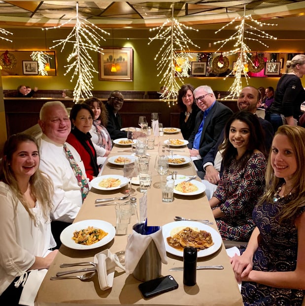 Big thanks for hosting a delicious meal to celebrate and what's to come in 2019!