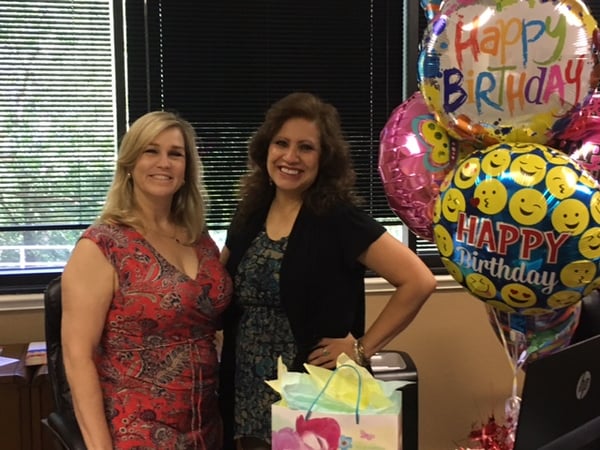 Sally Gutierrez, Account Executive, who has been with Farmers for 18 years.