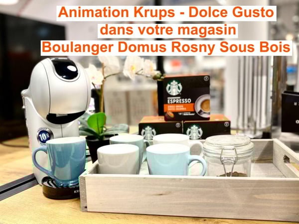 Animation Krups Dolce Gusto samedi 26 et dimanche 27 novembre 2021.