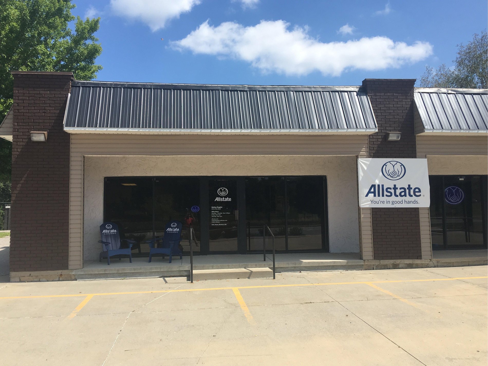 Come have a seat in our Allstate Adirondack chairs