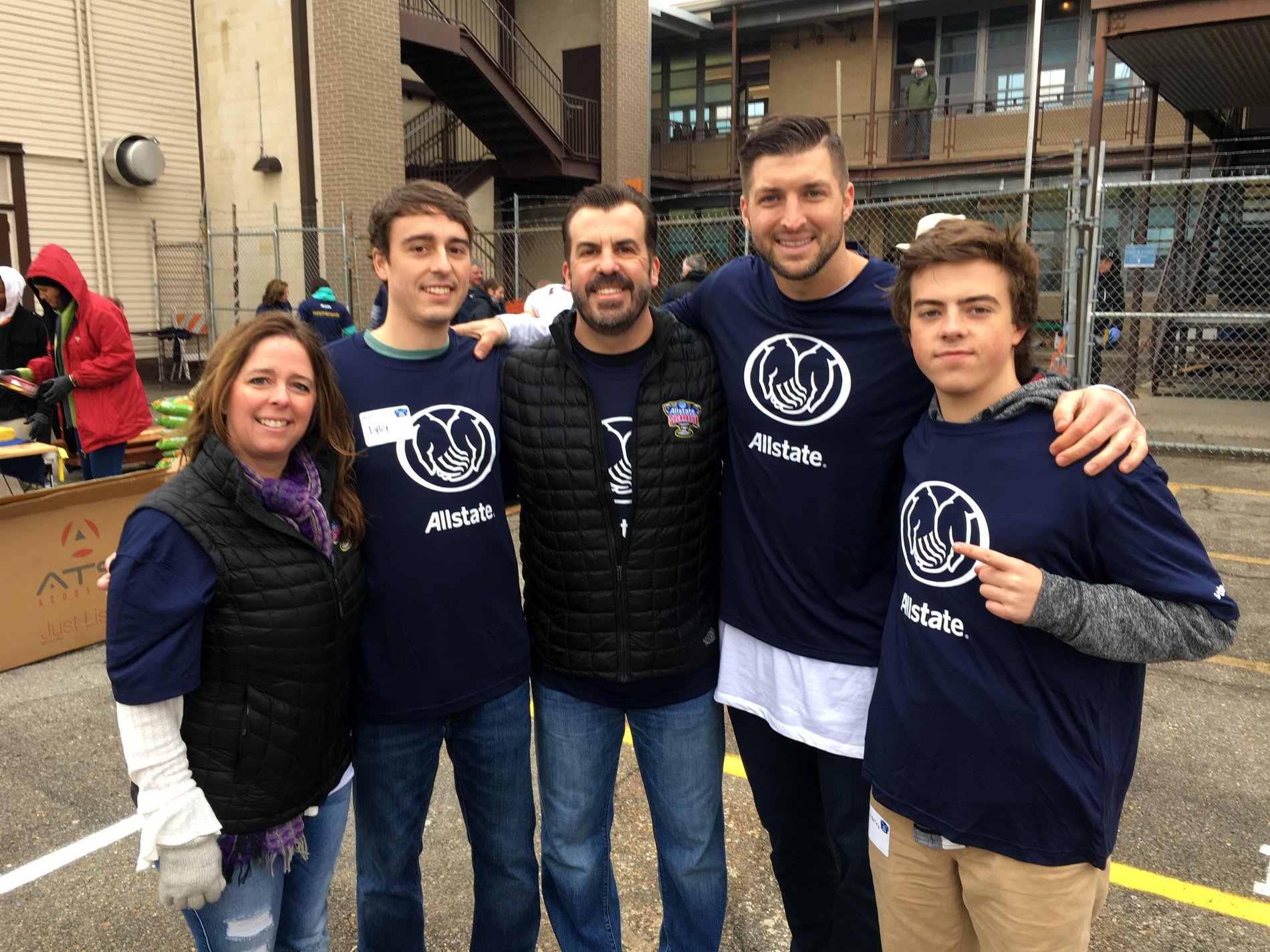 Allstate Good Works Event with Tim Tebow