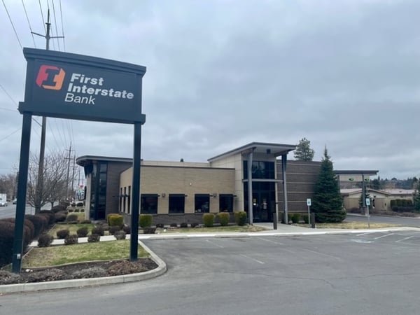 Exterior image of First Interstate Bank in Spokane, WA.