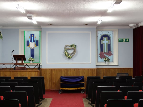 Head on view of the parlour