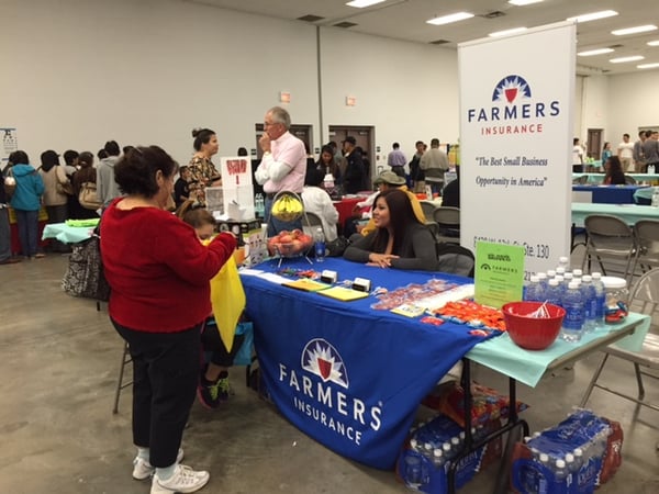 Farmers Agency booth at Asian Wellness Day event 2015