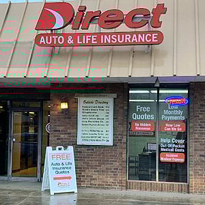 Front of Direct Auto store at 130 Desoto Avenue, Clarksdale