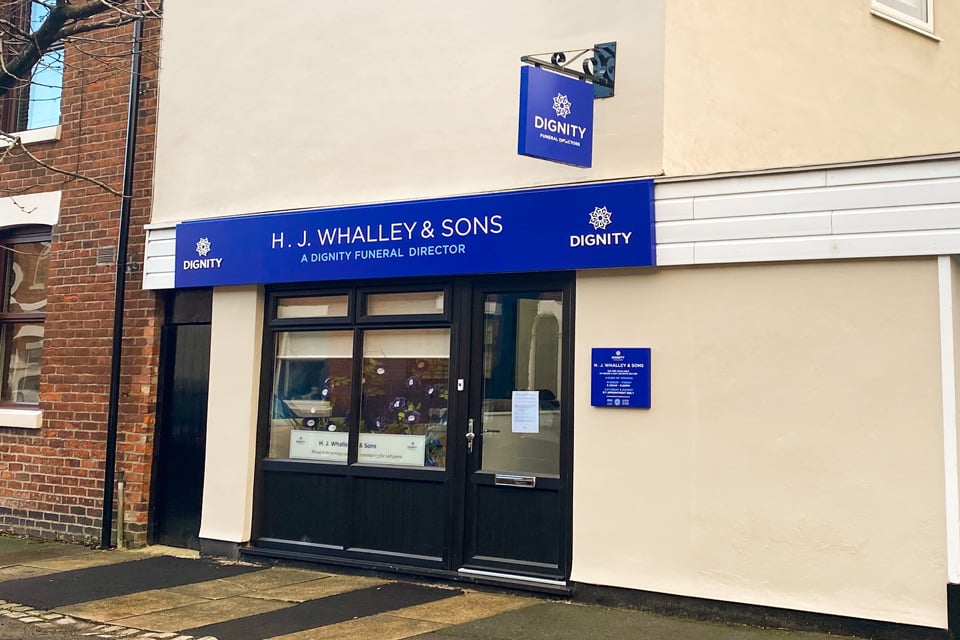 H. J. Whalley & Sons Funeral Directors in Preston, Lancashire.
