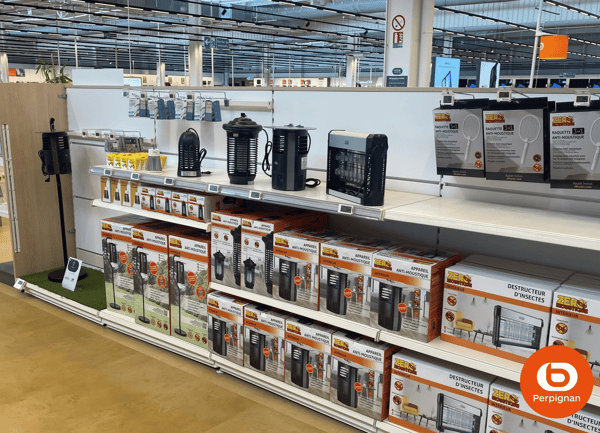 la gamme anti moustique avec Zero moustique , KPRO et EZILIGHT est arrivée chez BOULANGER Perpignan