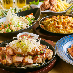 【堪能】鶏もも肉の1ポンドステーキ付《最大2.5時間飲み放題付7品3000円》