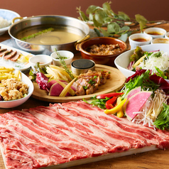 【豚しゃぶ食べ放題】絶品♪豚しゃぶ食べ放題付《2時間飲み放題付7品3500円》
