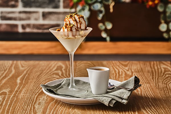 Pistachio Caramel Affogato