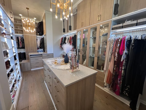 Natural Walk-in Closet by California Closets Charlotte, North Carolina Natural Walk-in Closet by California Closets Charlotte, North Carolina, custom closet design