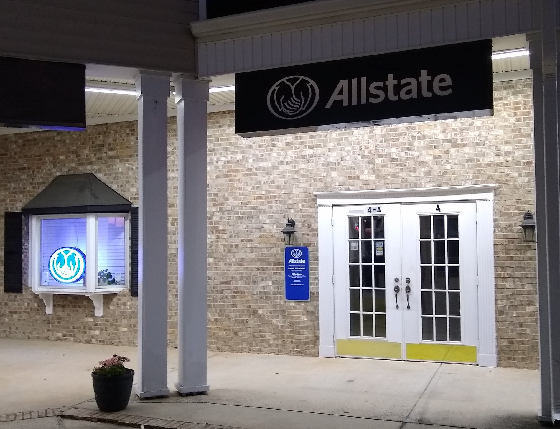 Office Entrance by Evening
