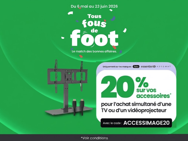 Tous fous de foot : 20 % sur les accessoires chez Boulanger Angoulême - Champniers